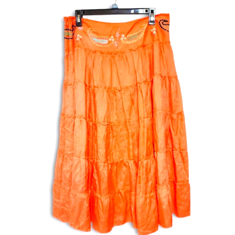 Guess Jeans Peach Peasant Skirt Size 29